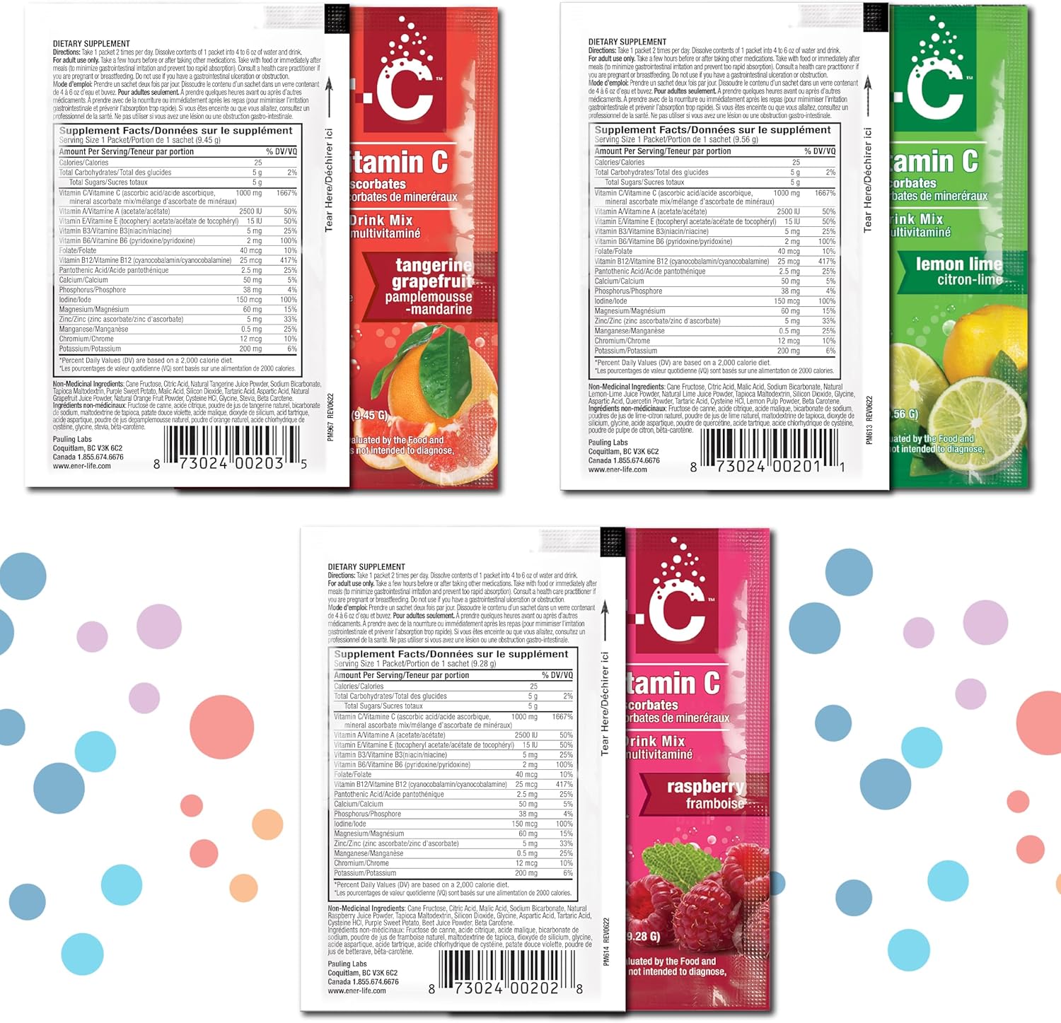 Ener-C Multivitamin Drink Mix - Variety Pack of 30