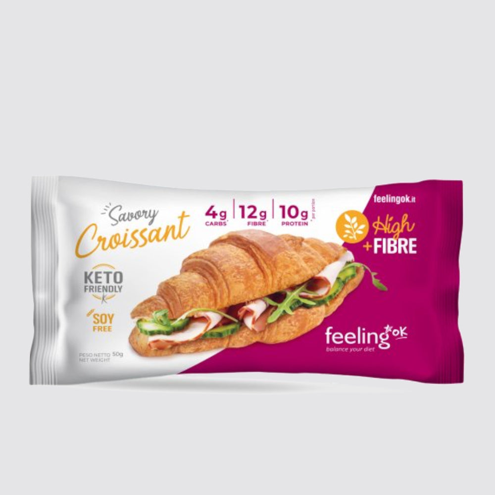 Feeling Ok Cream Filled Protein Croissant 50g - Keto Friendly