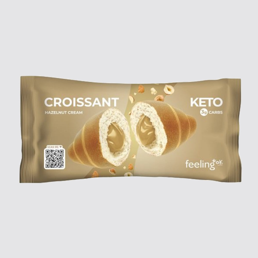 Feeling Ok Cream Filled Protein Croissant 50g - Keto Friendly