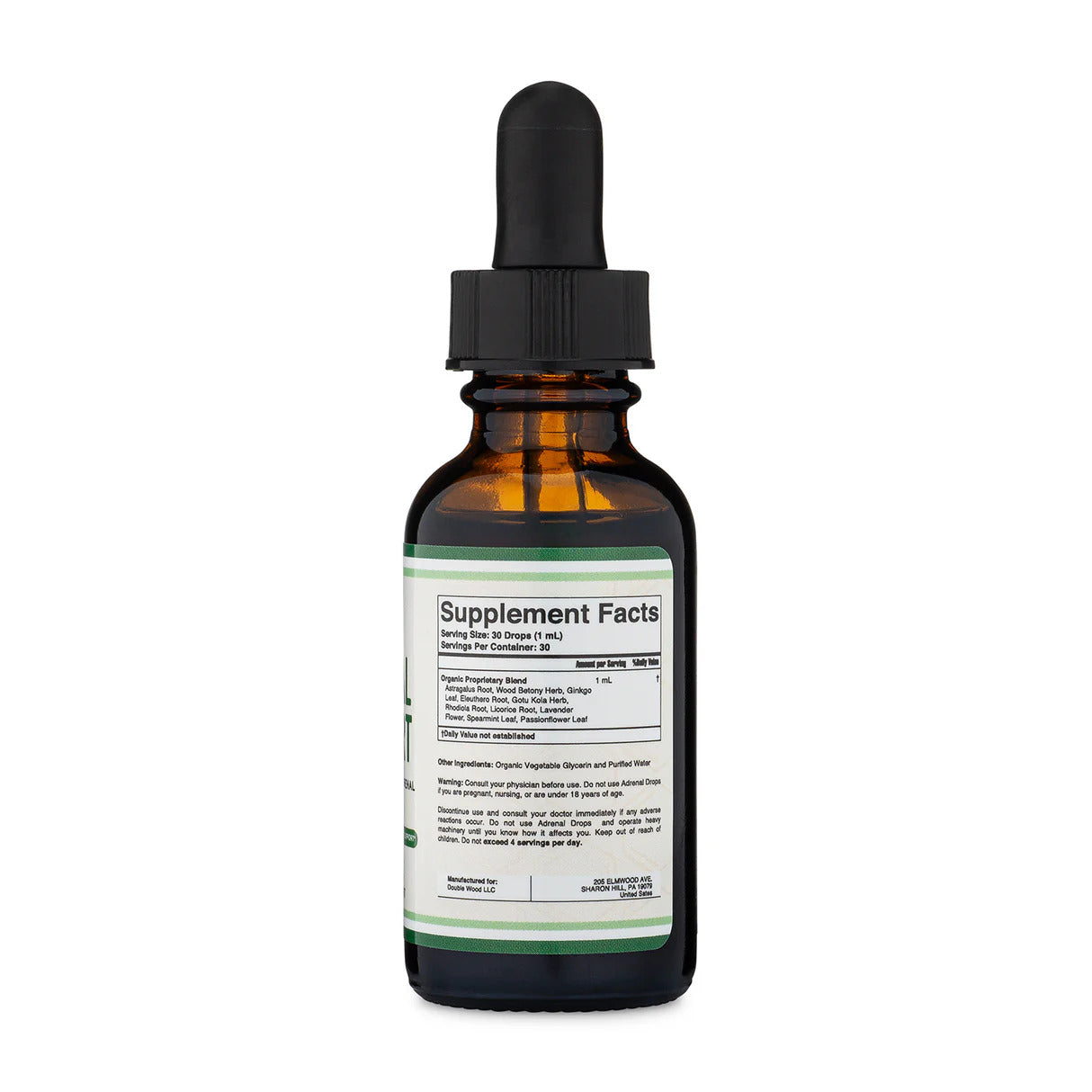Double Wood Supplements Adrenal Support Drops 30ml
