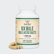 Double Wood Supplements Ox Bile for No Gallbladder 1000mg - 120 Capsules