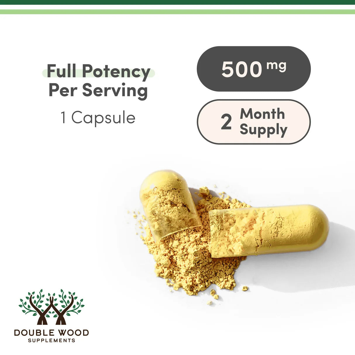 Double Wood Supplements Berberine 500mg - 60 Capsules