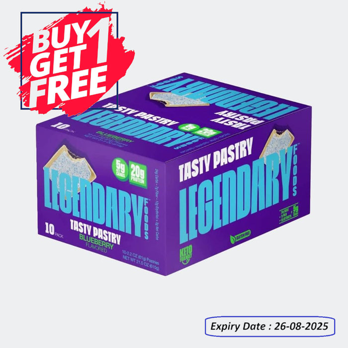 Legendary Foods Tasty Pastry 61g, Keto Friendly, High Protein Snacks (Pack of 10)