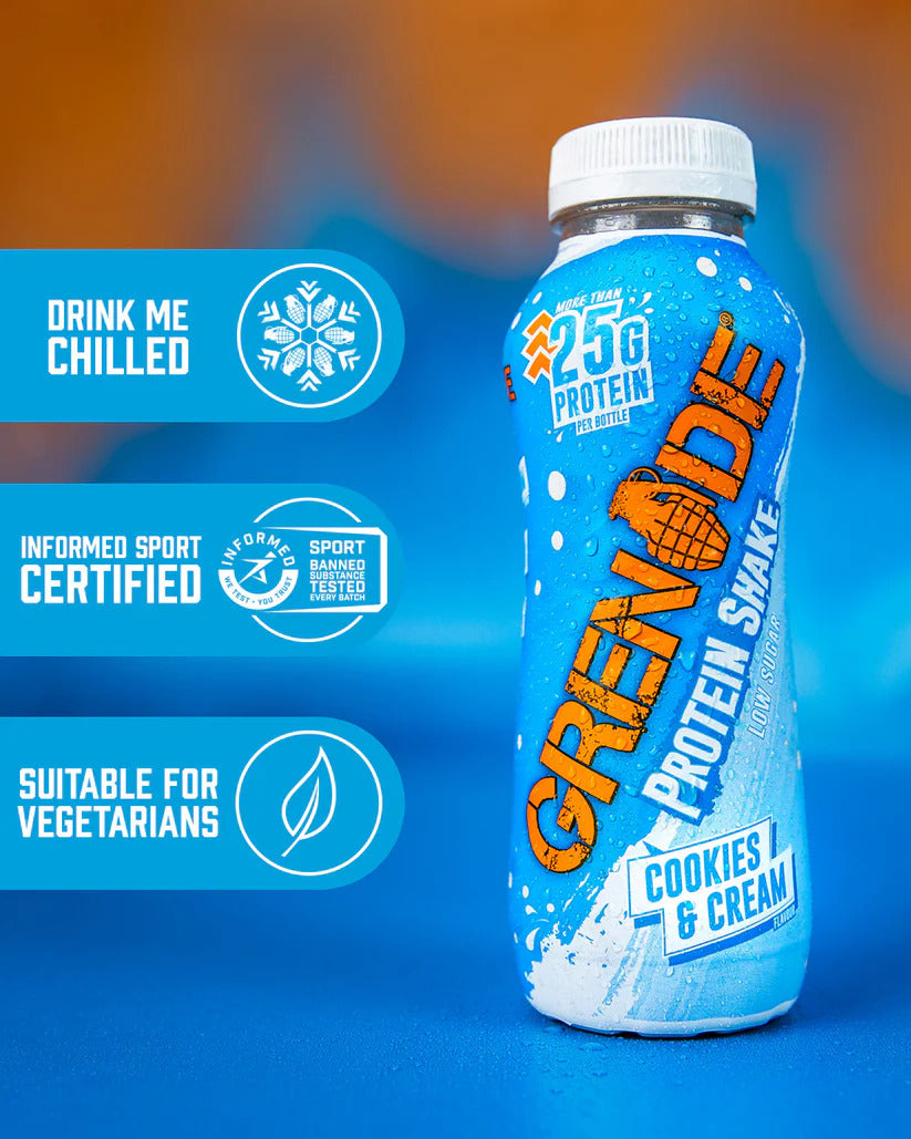 Grenade High Protein Low Sugar Shake 330ml - Pack of 8