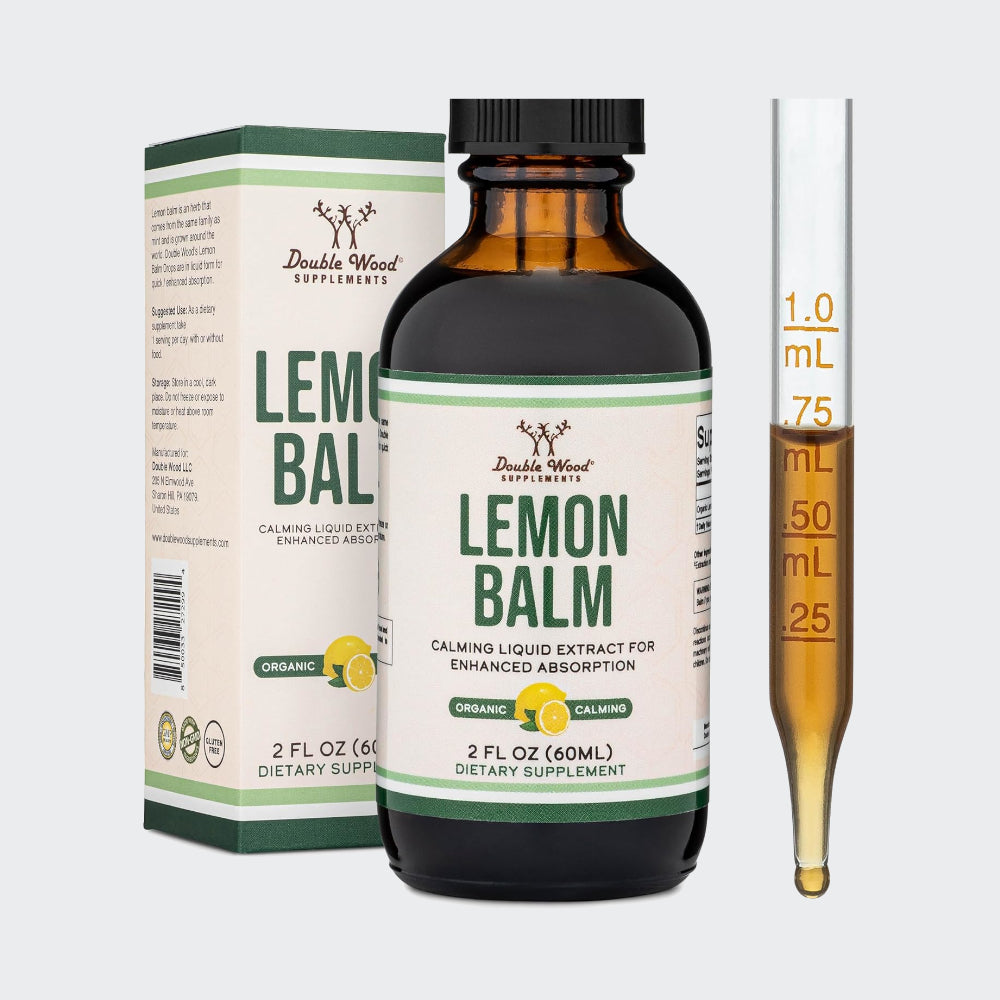 Double Wood Supplements Lemon Balm Tincture, 2 fl oz (60 mL)