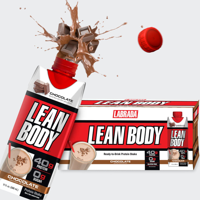 Labrada Lean Body Ready-to-Drink Protein Shake - 500ml , No Sugar, Gluten Free