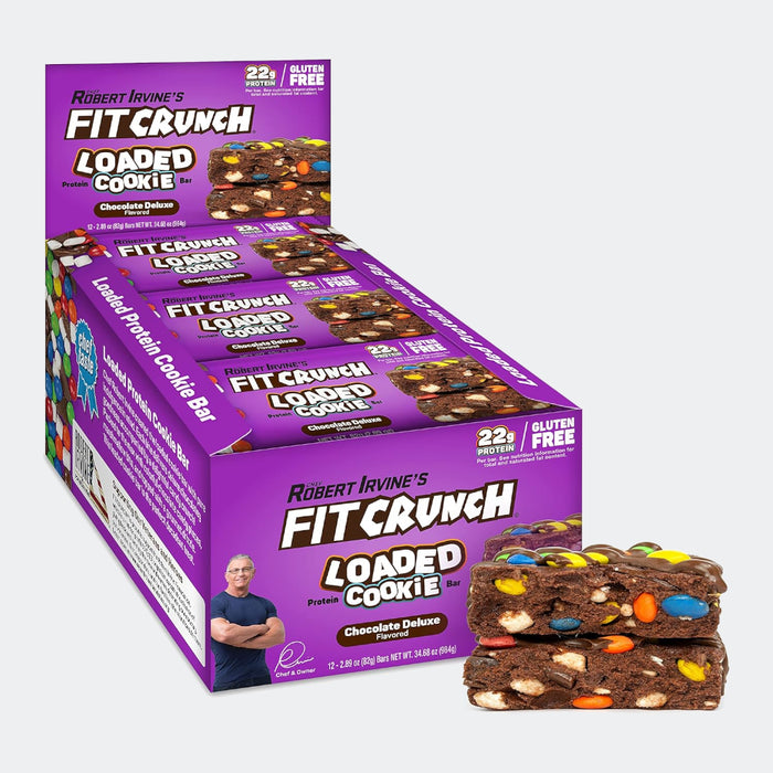 FitCrunch Whey Protein Baked Bar (Pack of 12)