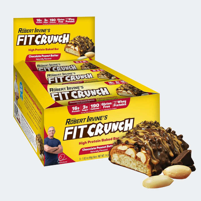 FitCrunch High Protein Baked Bar, 1.62oz (Pack of 9)