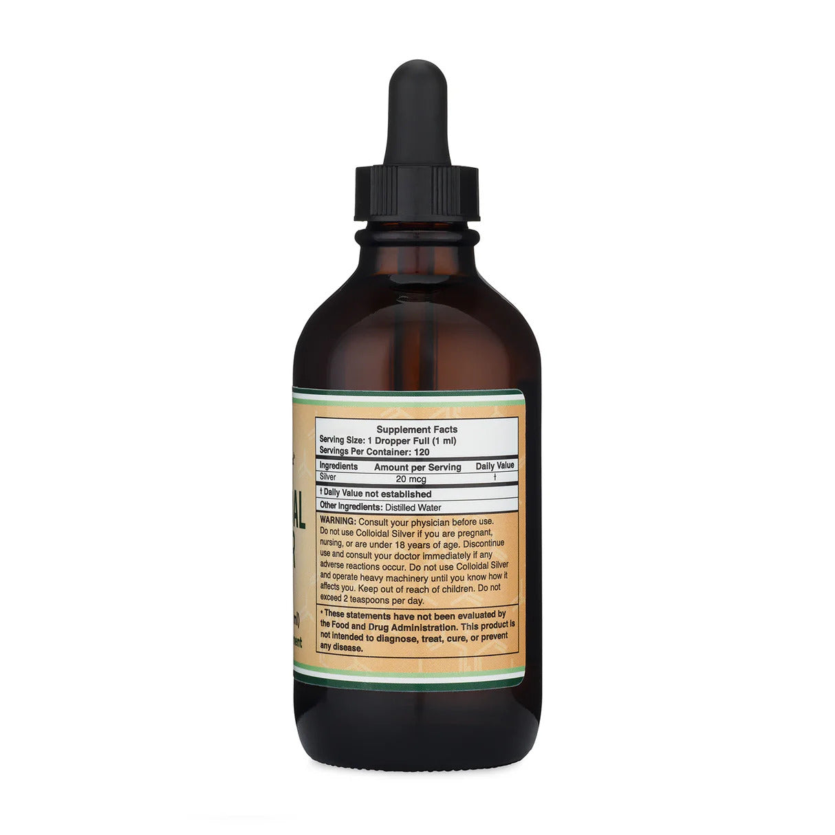 Double Wood Supplements Colloidal Silver Supplement 120ml
