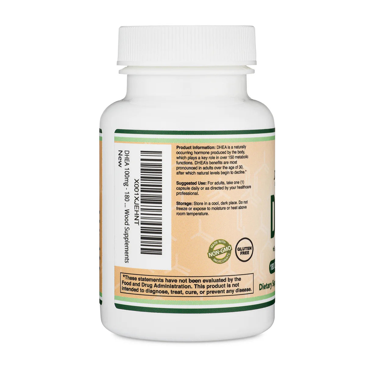 Double Wood Supplements DHEA 100mg - 180 Capsules