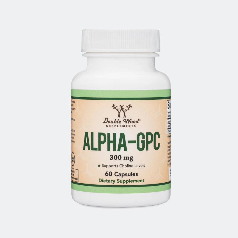 Double Wood Supplements Alpha GPC Supplement 300mg - 60 Capsules