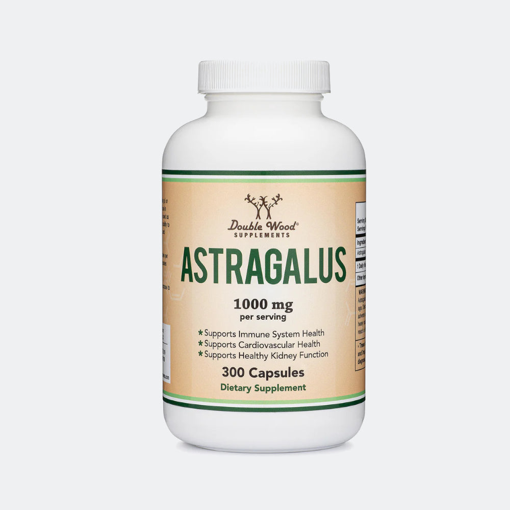 Double Wood Supplements Astragalus 1000mg - 300 Capsules