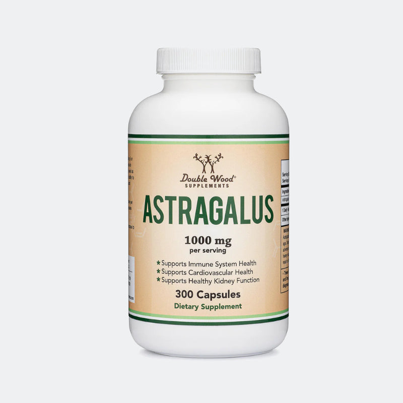 Double Wood Supplements Astragalus 1000mg - 300 Capsules
