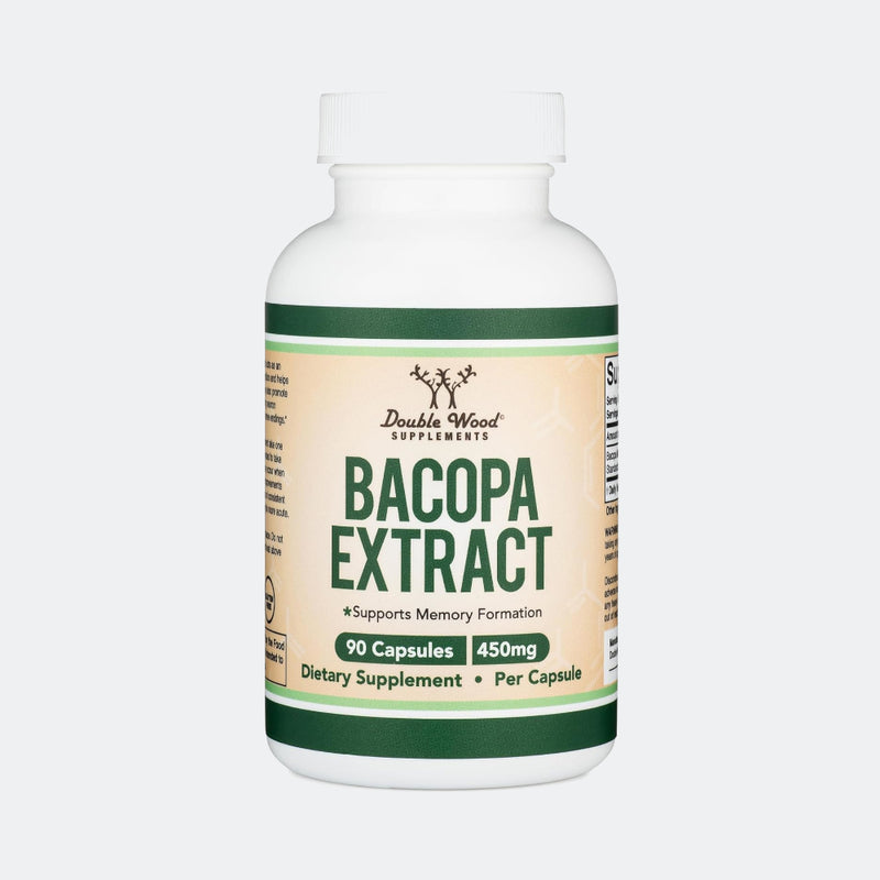Double Wood Supplements Bacopa Extract 450mg - 90 Capsules
