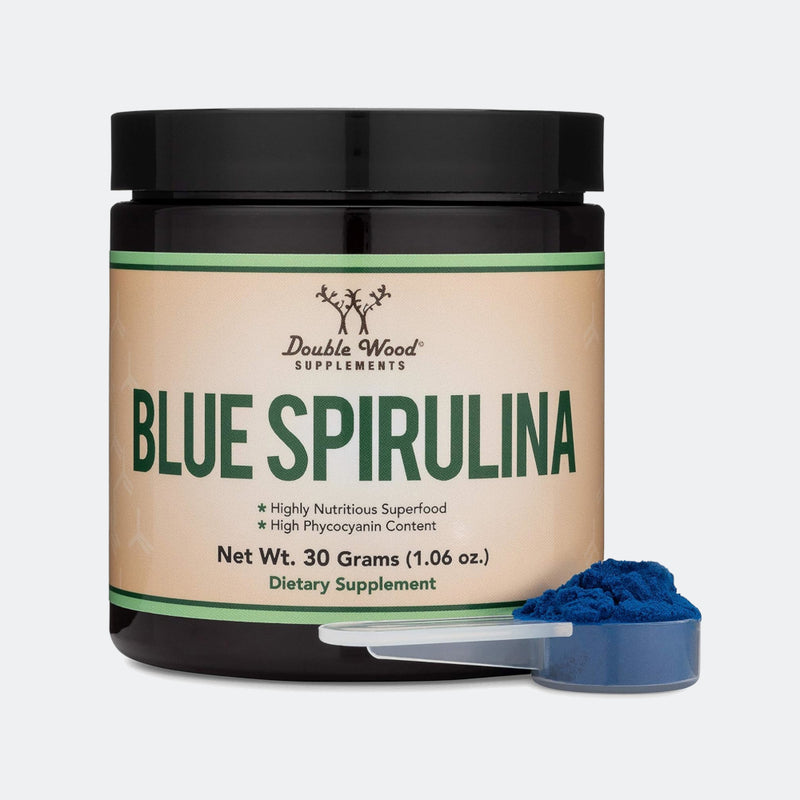Double Wood Supplements Blue Spirulina Powder 30 serving