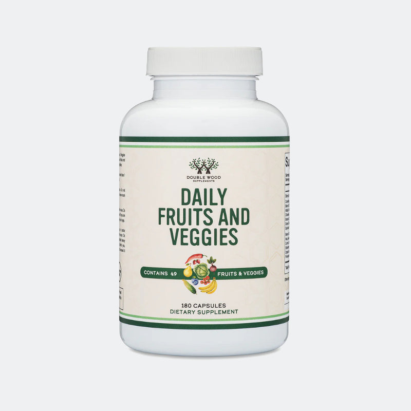 Double Wood Supplements Daily Fruit & Veggie Supplement - 180 Capsules