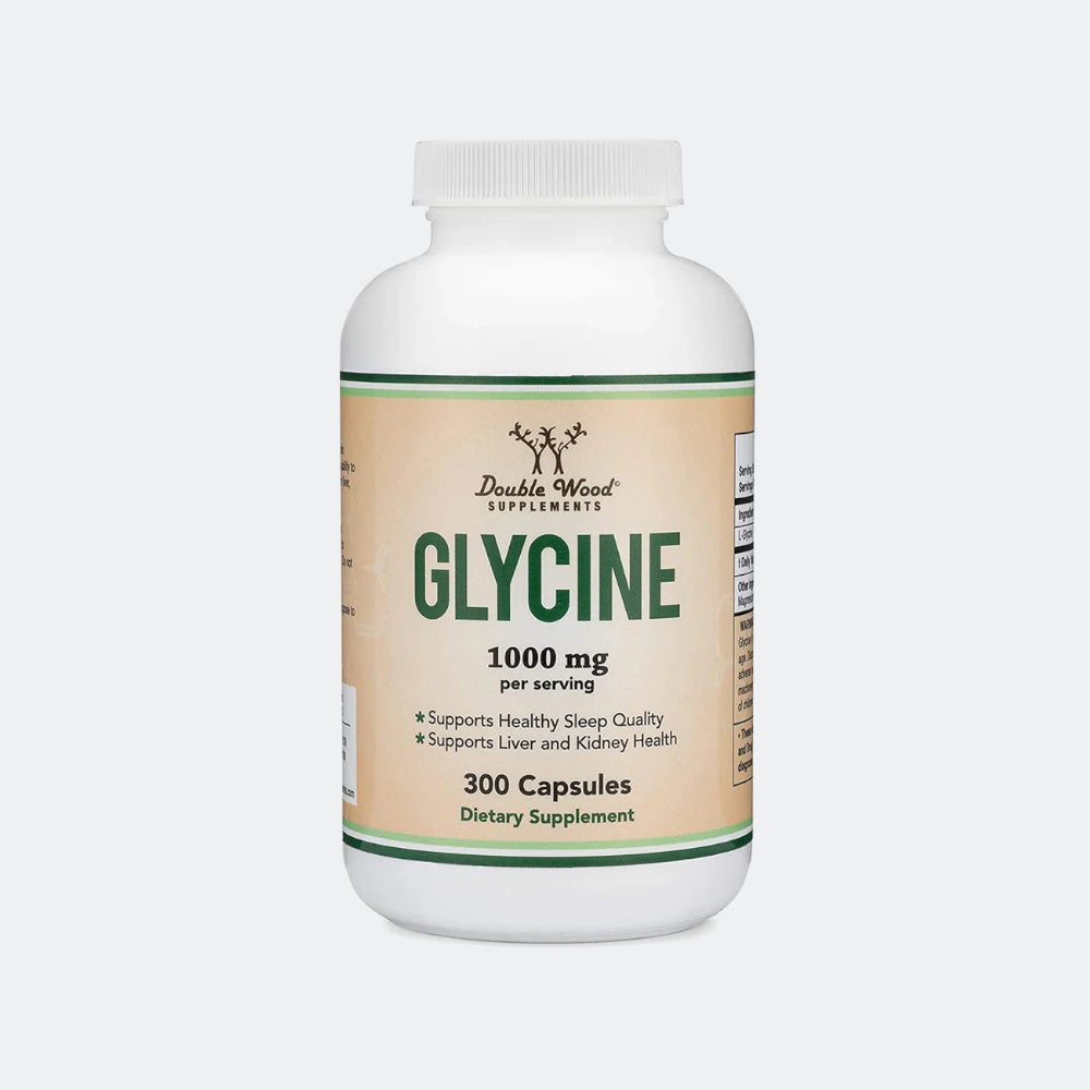 Double Wood Supplements Glycine 1000mg - 300 Capsules