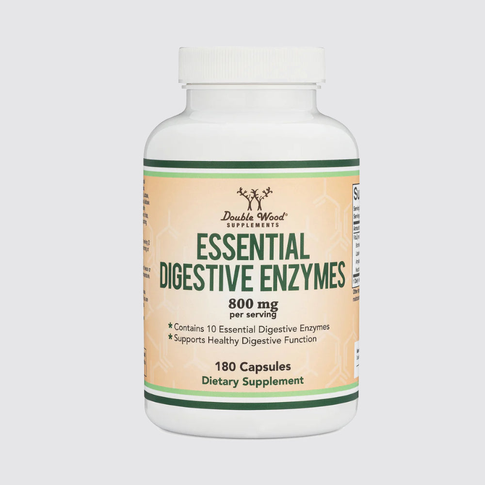Double Wood Supplements Essential Digestive Enzymes 800mg - 180 capsules