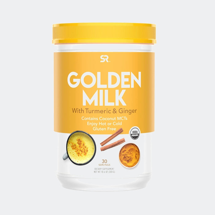 Sports Research Golden Milk Made with Turmeric Curcumin Ginger Cinnamon & Spices 30 Servings