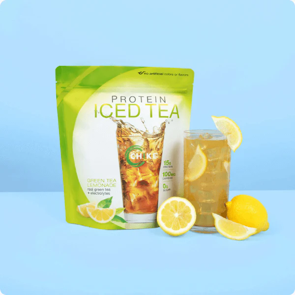 Chike High Protein Iced Tea 20g Protein, 14 Servings, Green Tea Lemonade