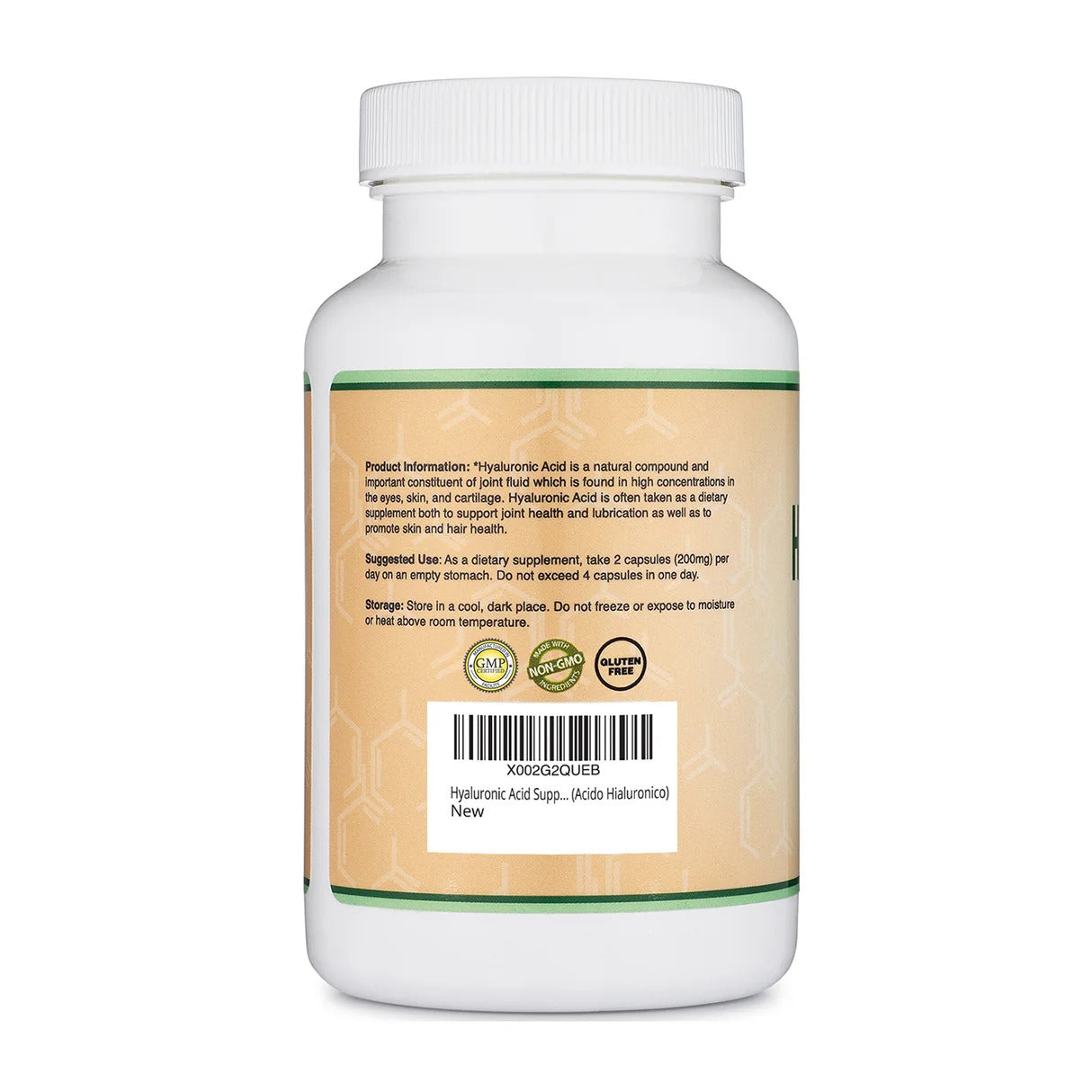 Double Wood Supplements Hyaluronic Acid 200mg - 180 Capsules