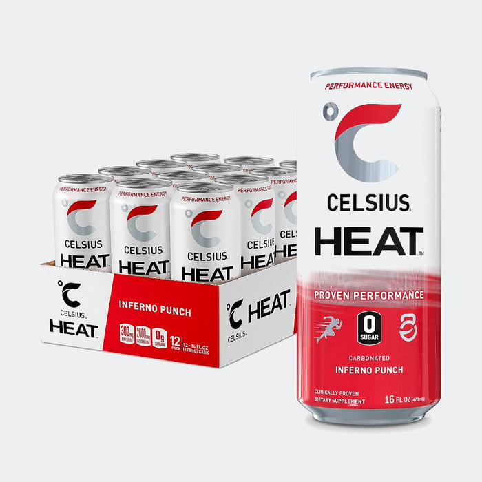 CELSIUS Fitness Drink 12oz Slim Can 12 Pack, Zero Sugar for Men & Women