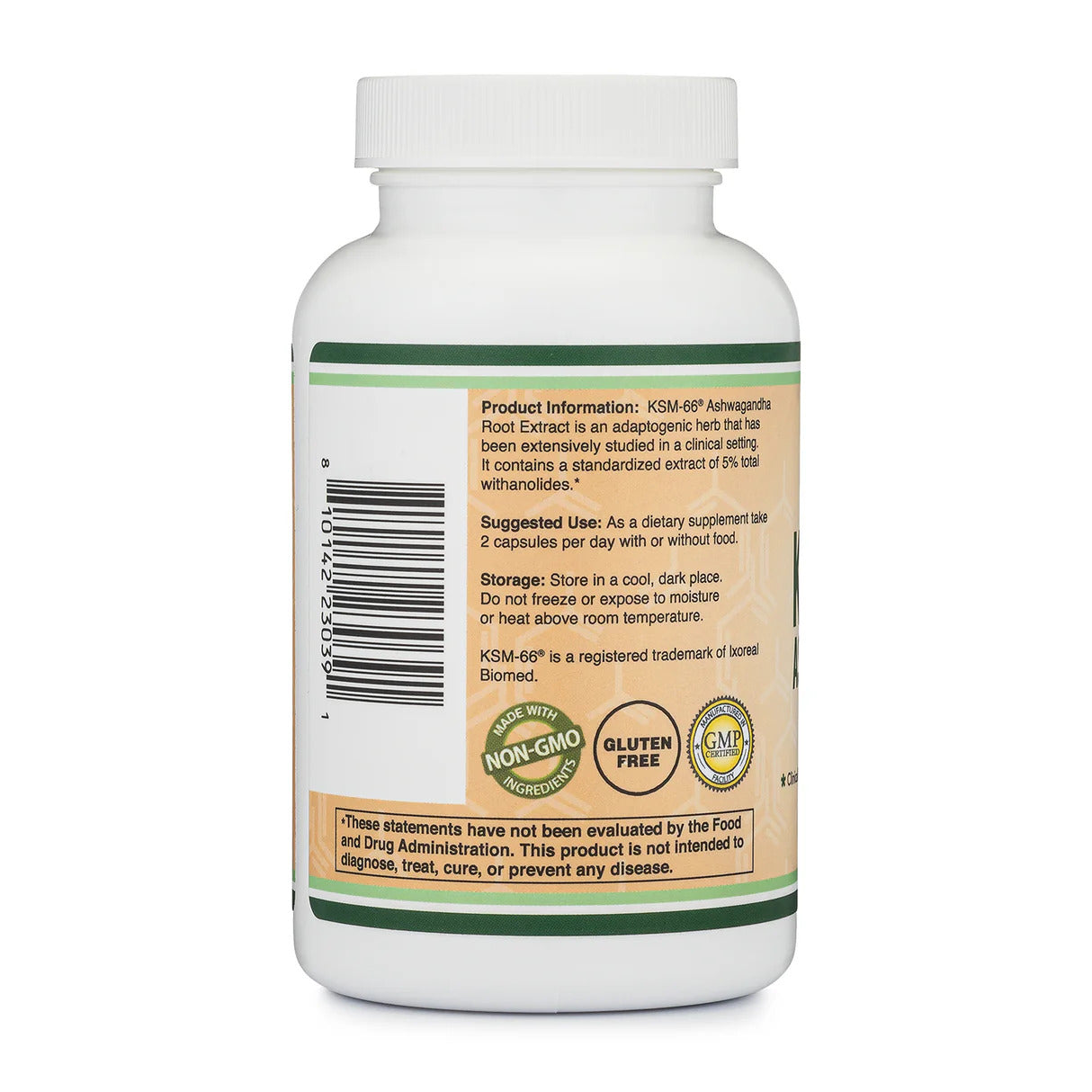 Double Wood Supplements KSM-66 Ashwagandha 600mg - 120 Capsules
