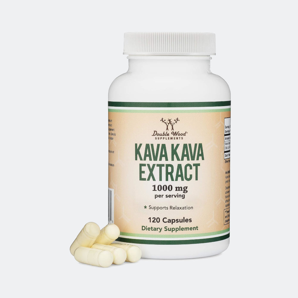 Double Wood Supplements Kava Kava Extract 1000mg - 120 Capsules