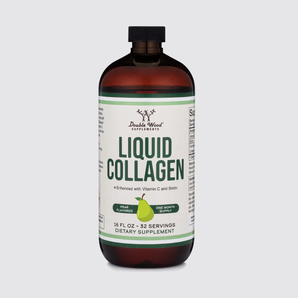 Double Wood Supplements Liquid Collagen 16 Fl Oz - Pear Flavoured