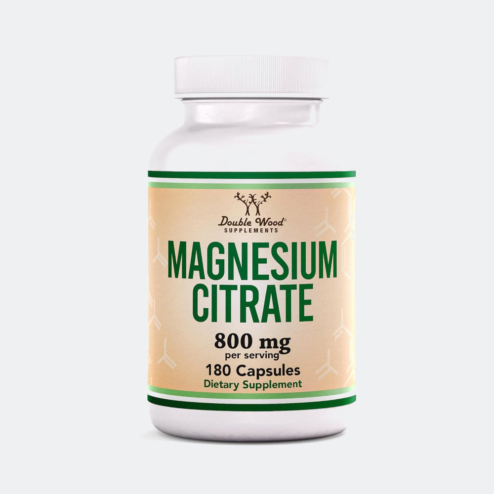 Double Wood Supplements Magnesium Citrate Capsules 400mg - 180 Capsules