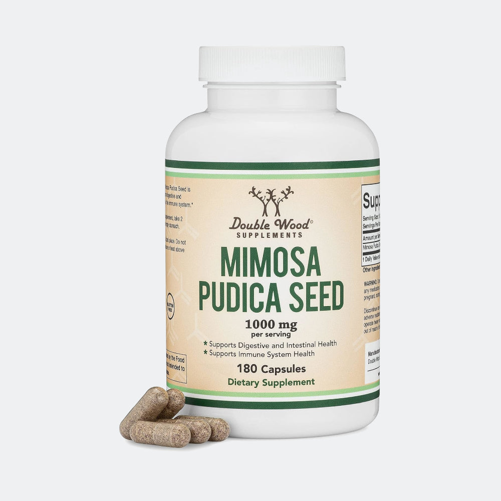 Double Wood Supplements Mimosa Pudica Seed 1000mg - 180 Capsules