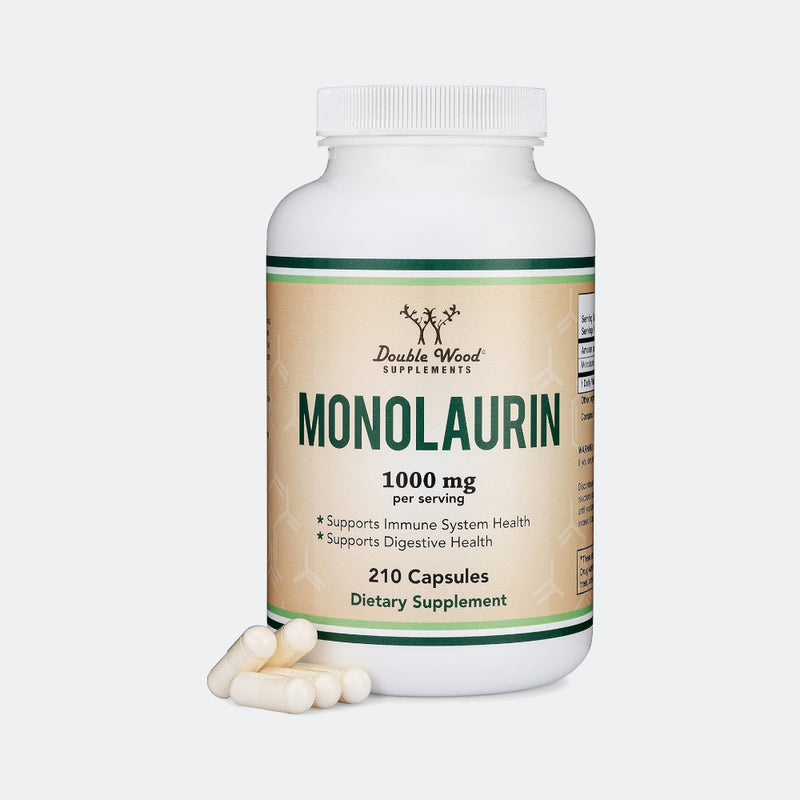 Double Wood Supplements Monolaurin 1000mg - 210 Capsules