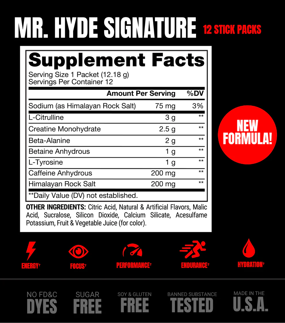 ProSupps Mr HYDE Signature On-The-Go Sticks - Pack of 12