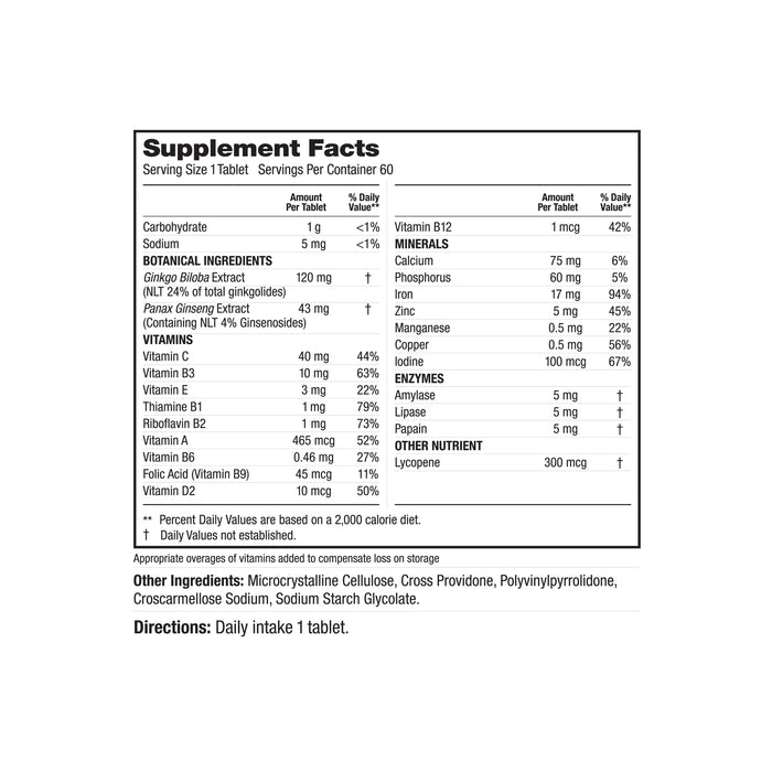 Labrada Multi-Vitamin Tablets, 60 Tabs