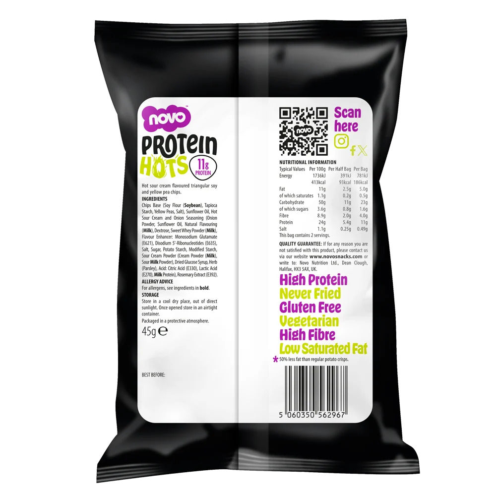 Novo Nutrition Protein Hots 45g - Pack of 6