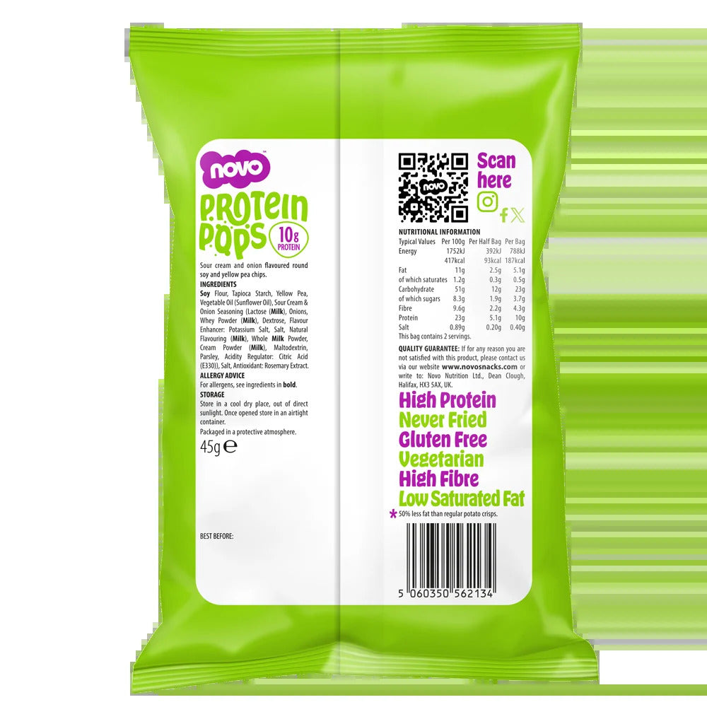 Novo Nutrition Protein Pops 45g -  Pack of 6