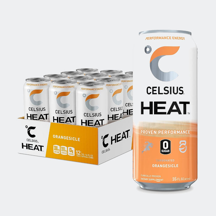 CELSIUS Fitness Drink 12oz Slim Can 12 Pack, Zero Sugar for Men & Women