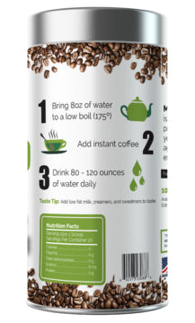 Maximum Slim Organic Espresso 20 serving - Rich & Smooth Coffee for Energy Boost