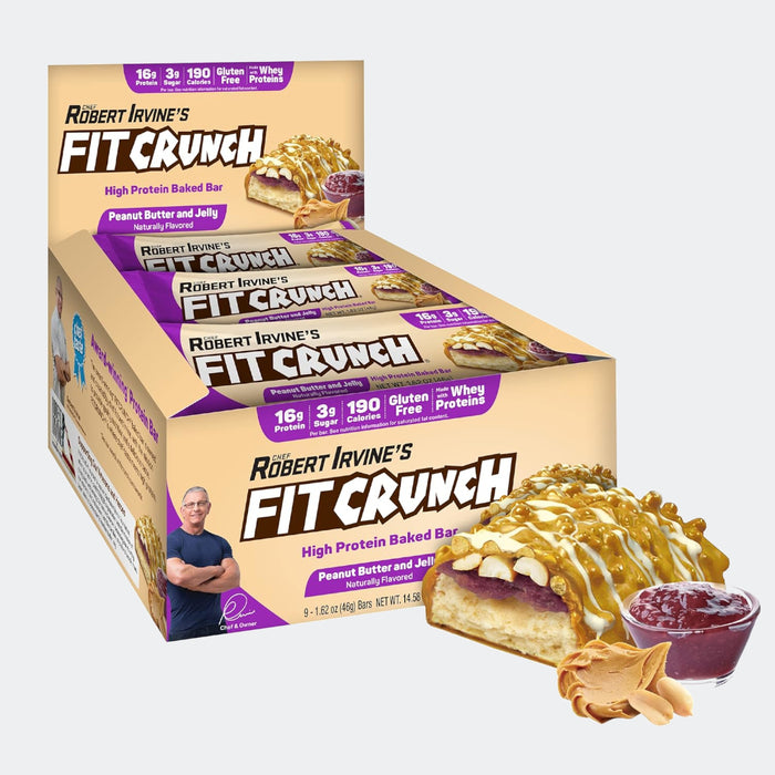 FitCrunch High Protein Baked Bar, 1.62oz (Pack of 9)