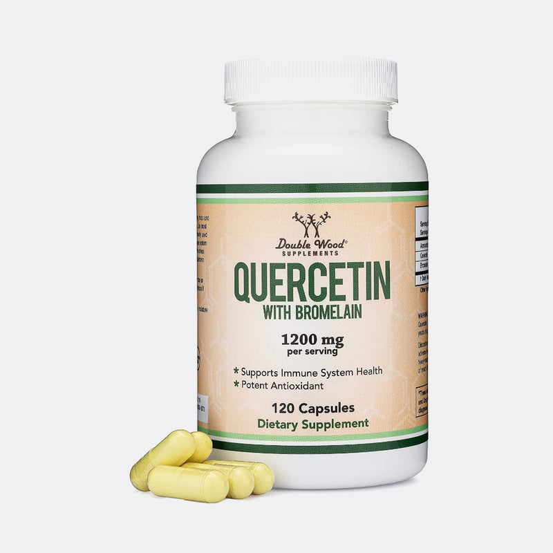 Double Wood Supplements Quercetin with Bromelain 1200mg - 120 Capsules