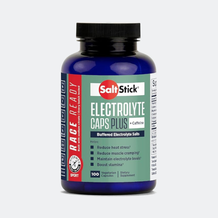 Salt Stick Electrolyte Caps Plus with Caffeine, 100 Capsules