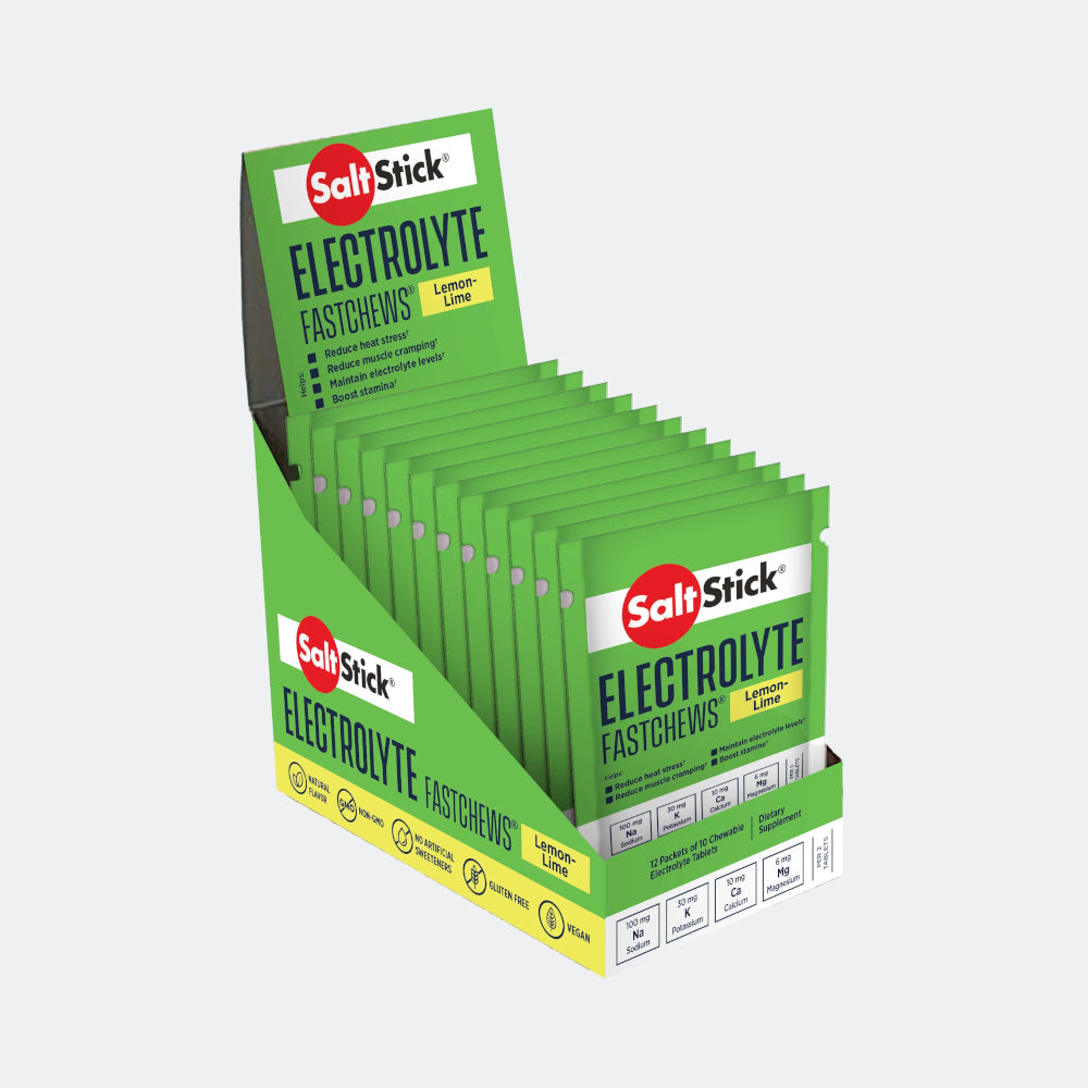 Salt Stick Electrolyte Fast Chews, 10 Chewable Tablets, Pack of 12
