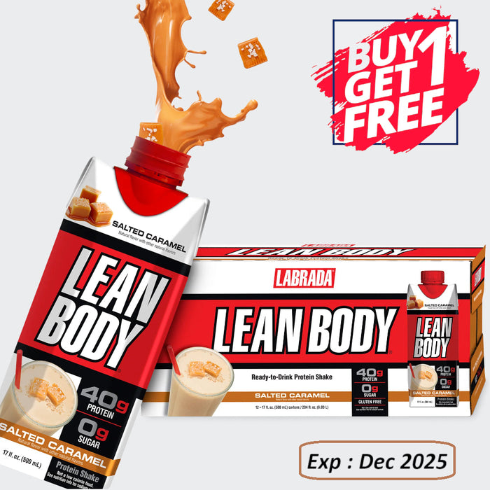 Labrada Lean Body Ready-to-Drink Protein Shake - 500ml , No Sugar, Gluten Free