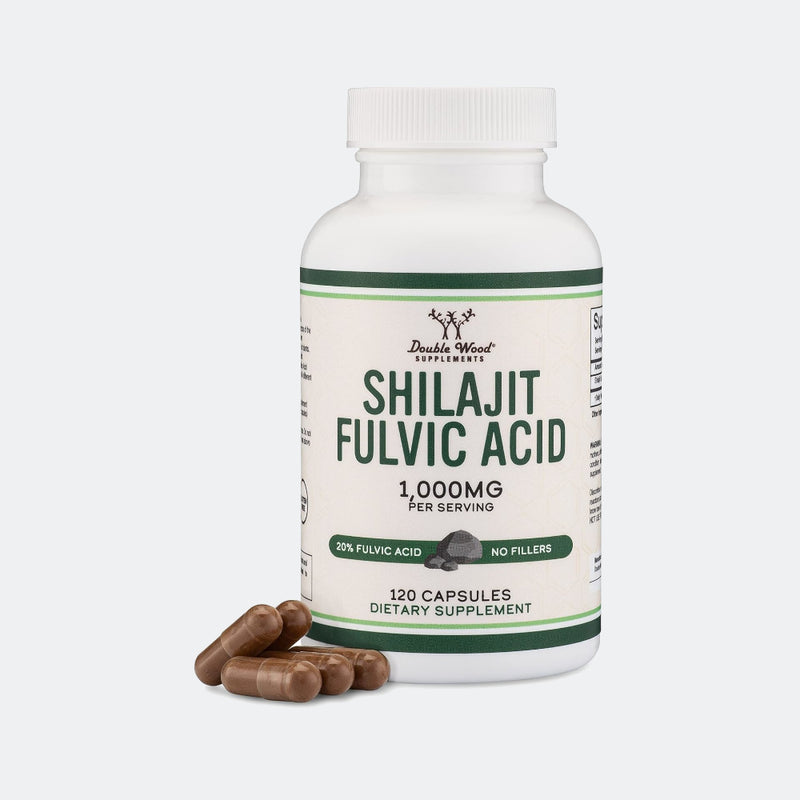 Double Wood Supplements Shilajit Resin 1000mg - 120 Capsules