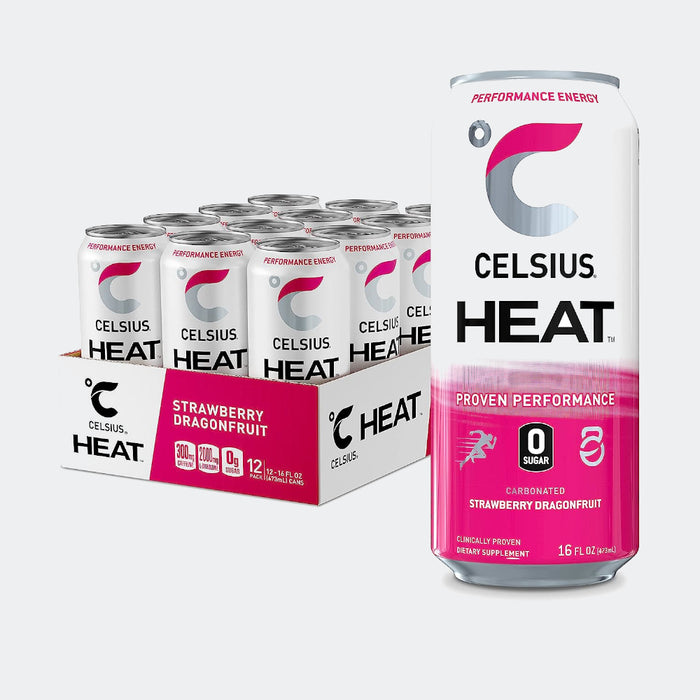 CELSIUS Fitness Drink 12oz Slim Can 12 Pack, Zero Sugar for Men & Women