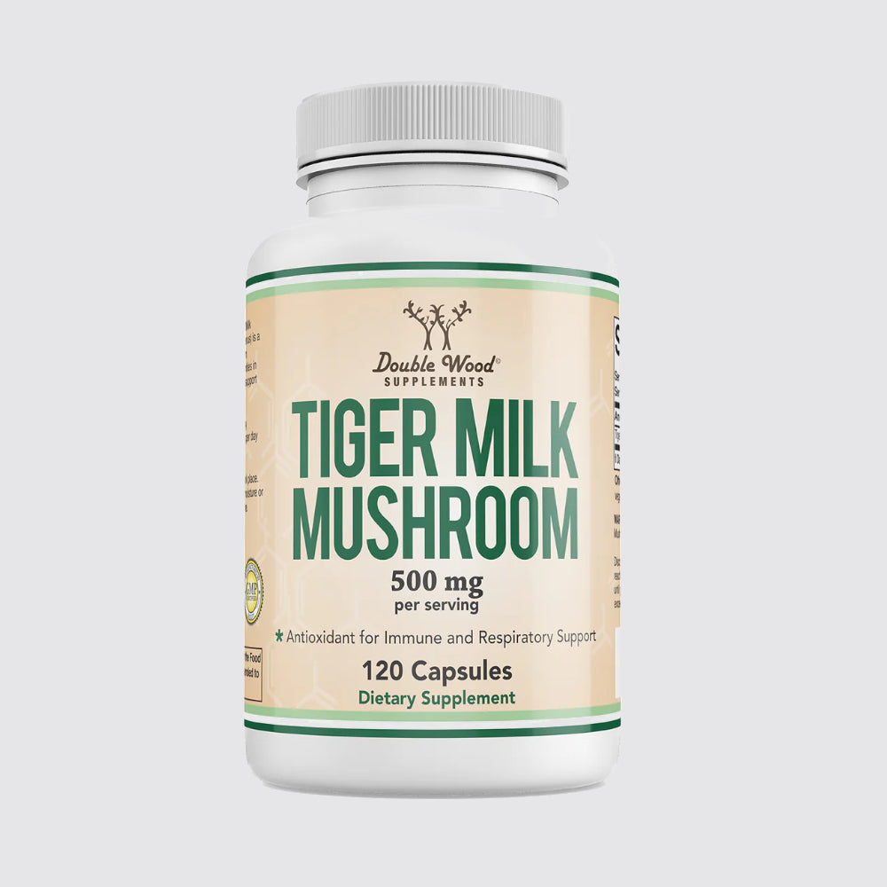 Double Wood Supplements Tiger Milk Mushroom 500mg - 120 Capsules