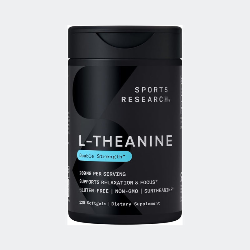 Sports Research L-Theanine 200mg with Suntheanine & Coconut oil - Focus, Relaxation & Alertness