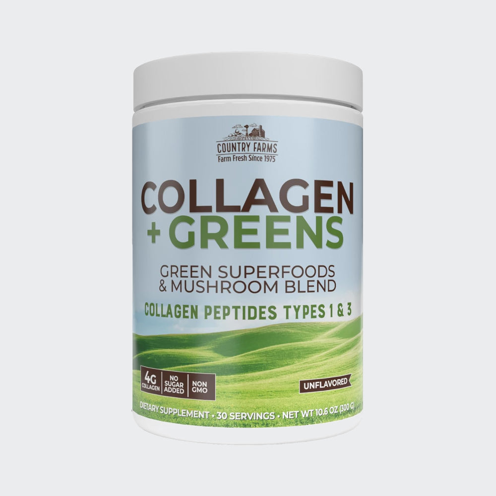 Country Farms Collagen Peptides Powder with Greens Dietary Powder Supplement 30 serving - 300g