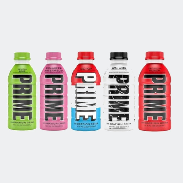 Prime Hydration Drink, 500ml, 5 Flavors Variety Pack