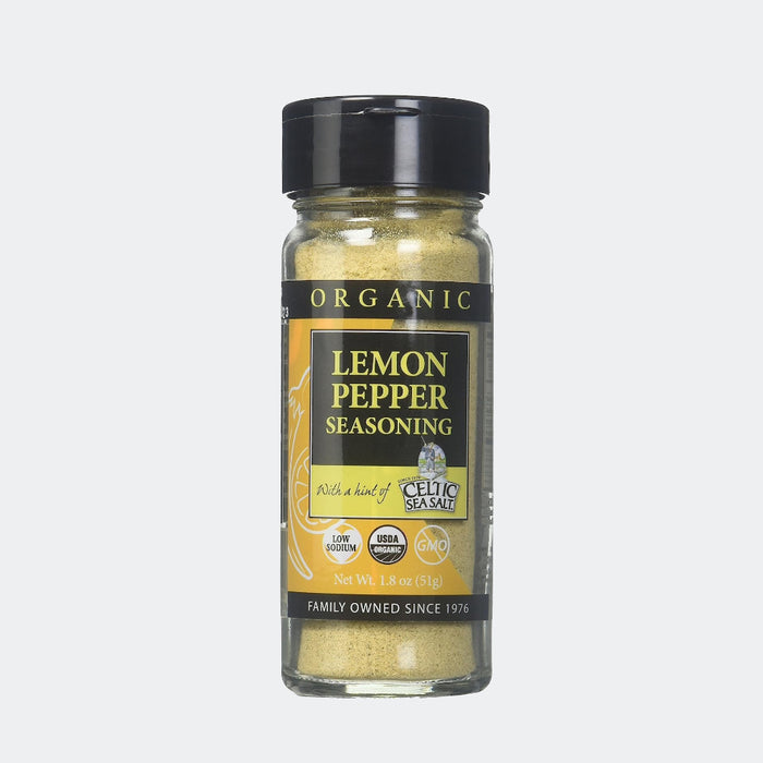 Celtic Sea Salt Organic Lemon pepper Seasoning 1.8oz 51g